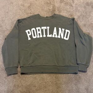 Portland Green Sweater